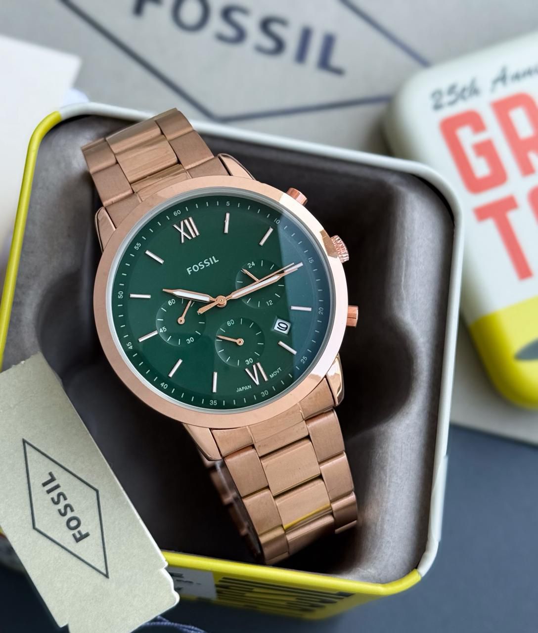Fossil Green Dial For Men